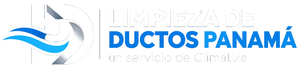 Logo de Limpieza de Ductos Panamá en blanco